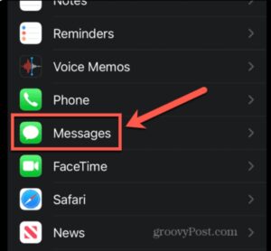 Enable iMessage From Settings