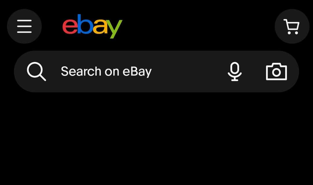 Open the eBay App