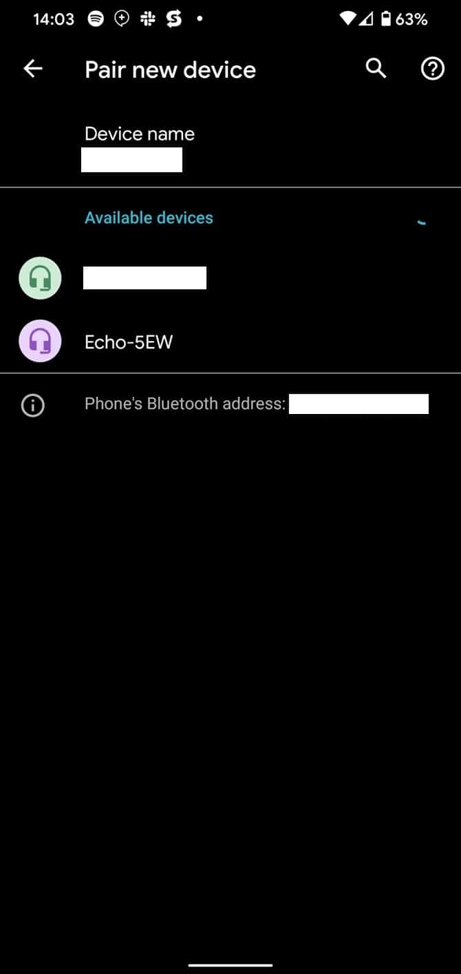 Pair new device