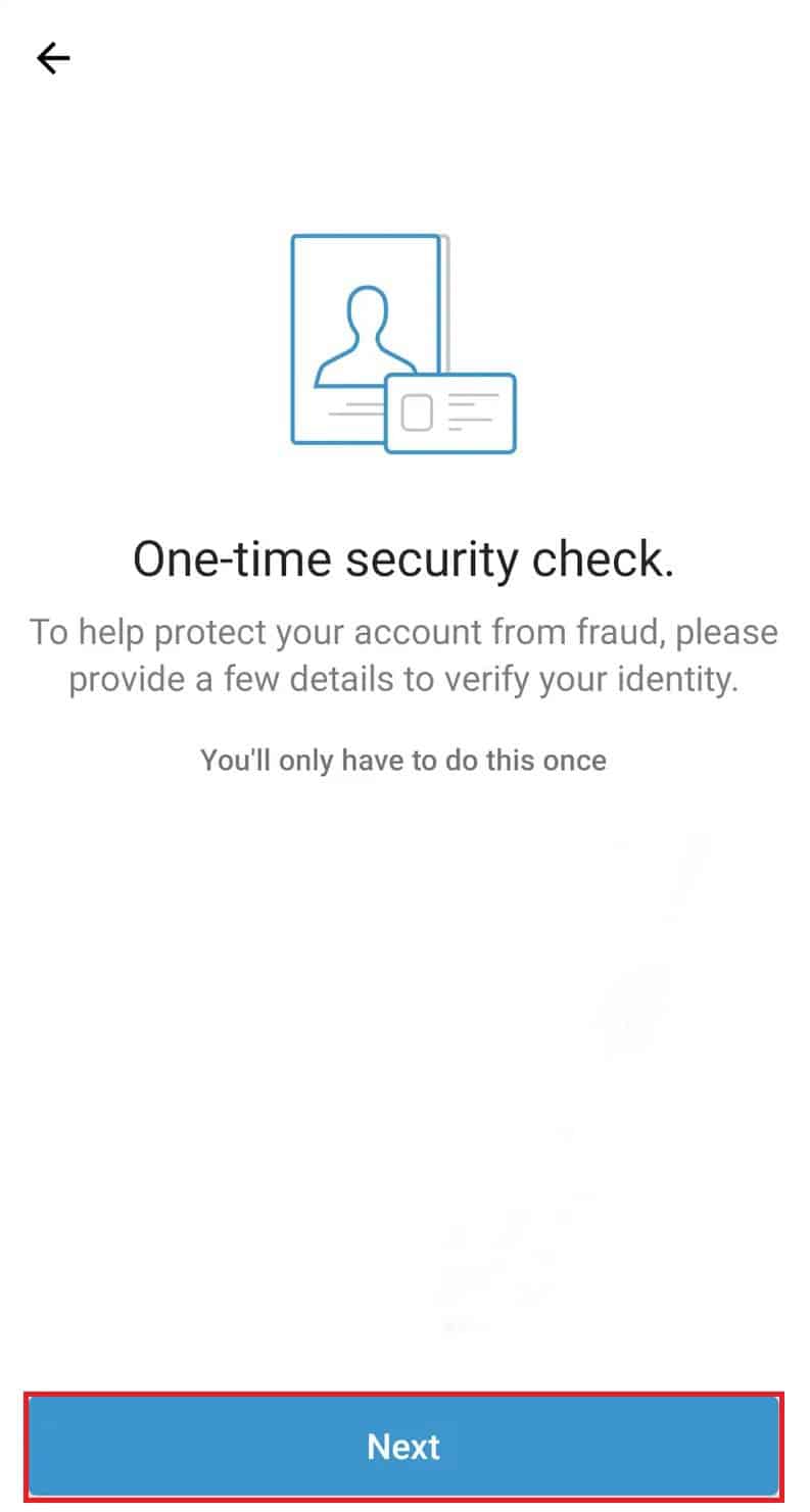 Tap Next and Follow the On-Screen Instructions