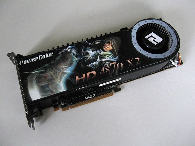 up close image of ATI Radeon HD 4870
