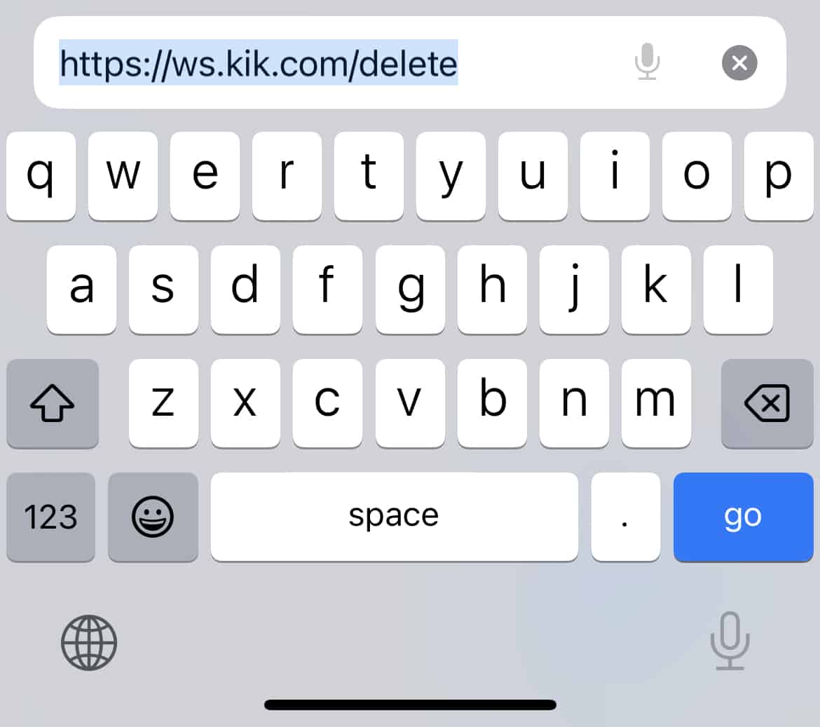 delete kik
