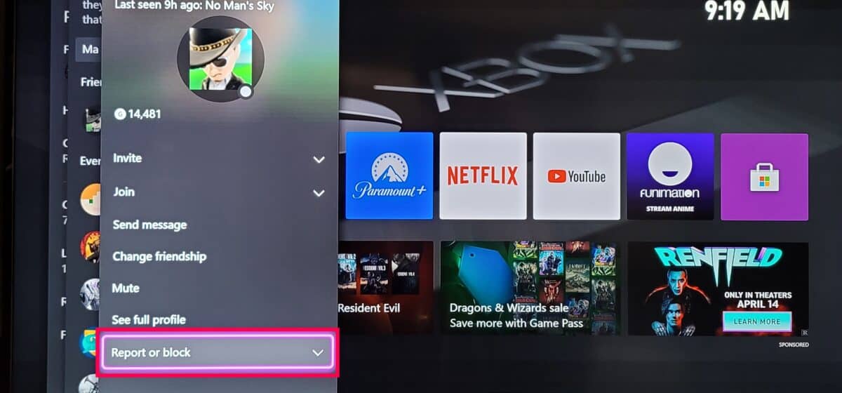 how to unblock someone on xbox