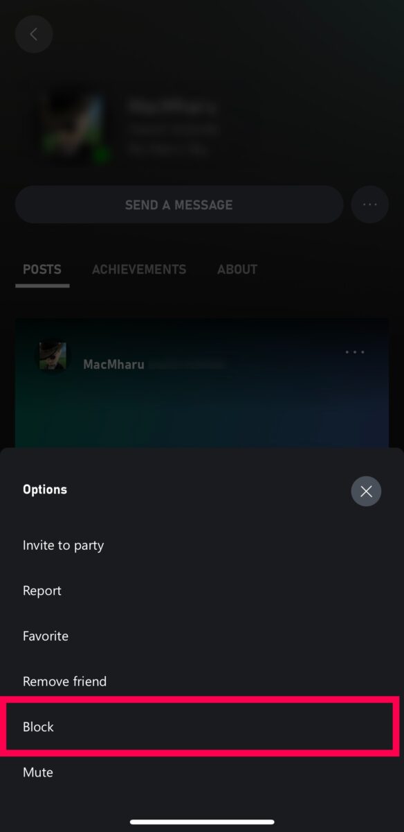 how to unblock someone on xbox