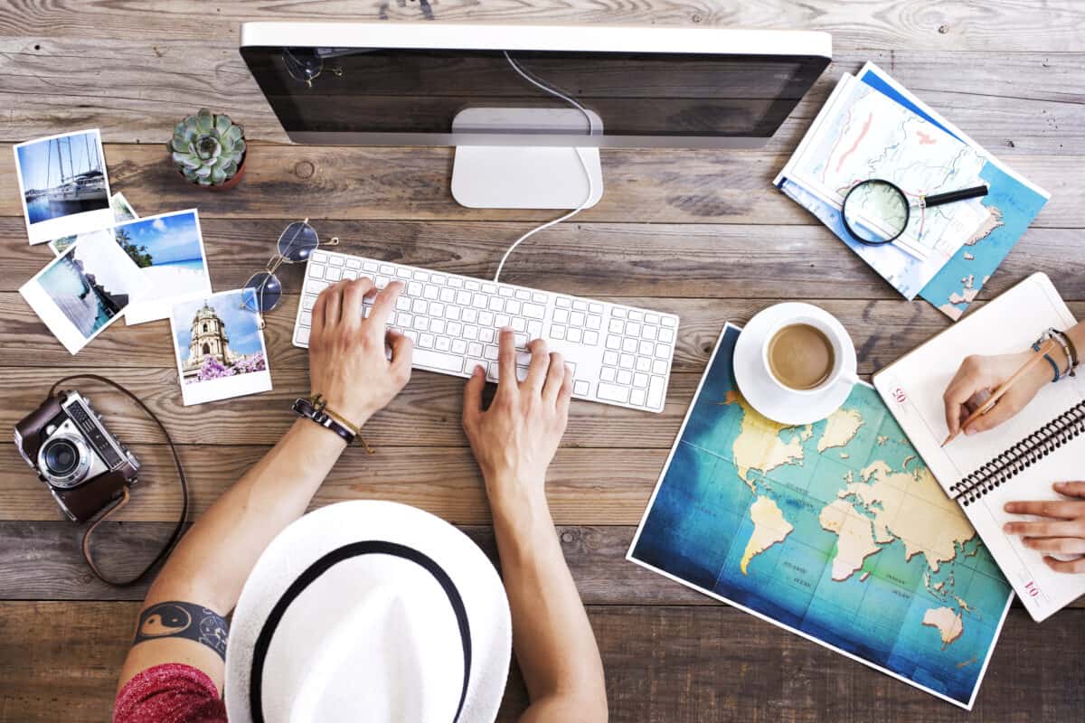 Travel planning on computer