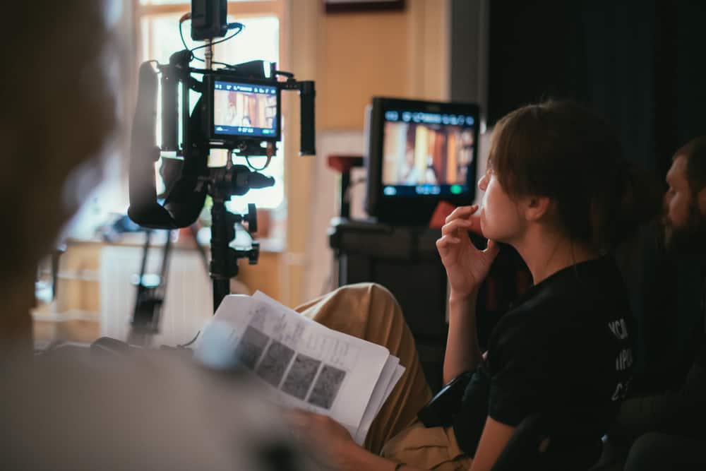 camera crew shooting a movie