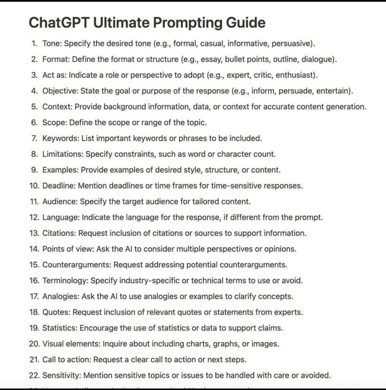 The ChatGPT Ultimate Prompting Guide: Unlocking the Full Potential of Advanced Language Models in 2025