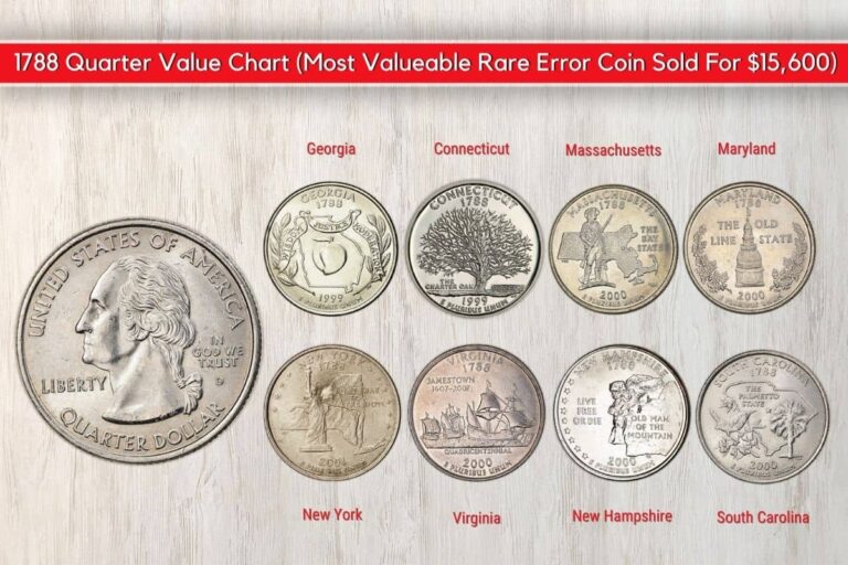 1788 Quarter Value Chart: Rare Error Coin Commands $15,600 at Auction